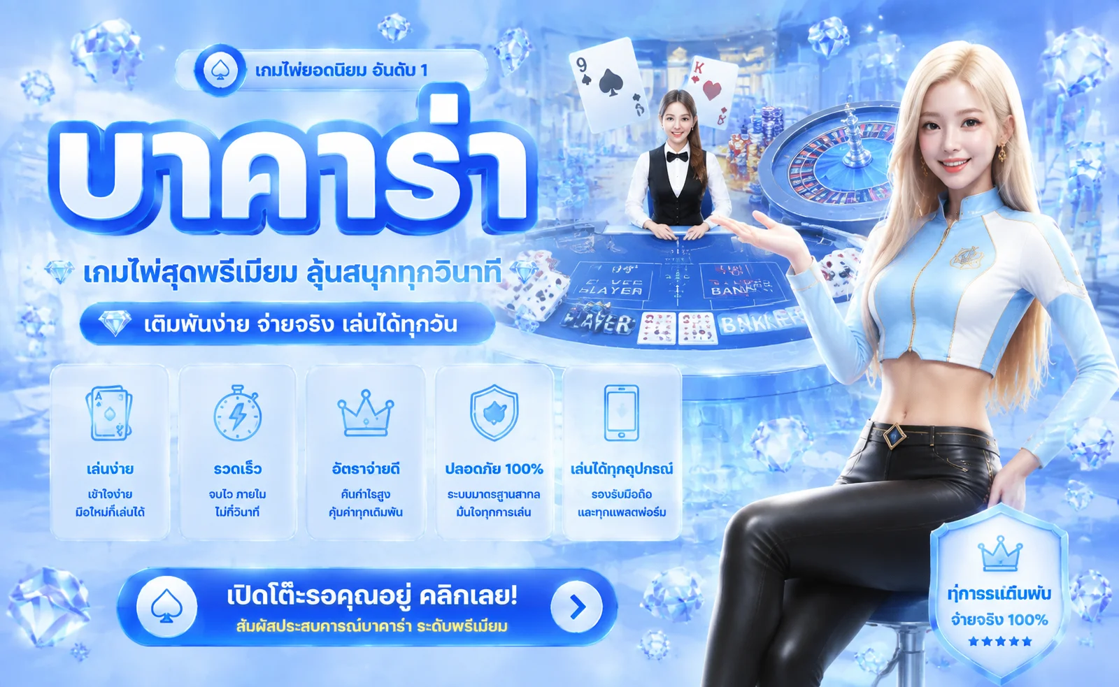 คาสิโนออนไลน์ G2GSIAM เล่นบาคาร่าสดถ่ายทอดจากสตูดิโอจริง